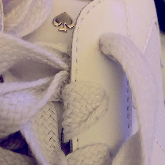 Kate Spade White Leather Sneakers Size 8.5. NWOT. - Picture 12 of 16